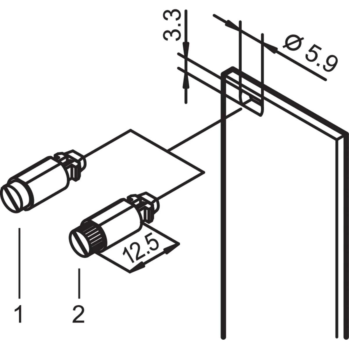 SCHROFF SCHN.VERSCHL M.SCHL.SW 100ST 21101848