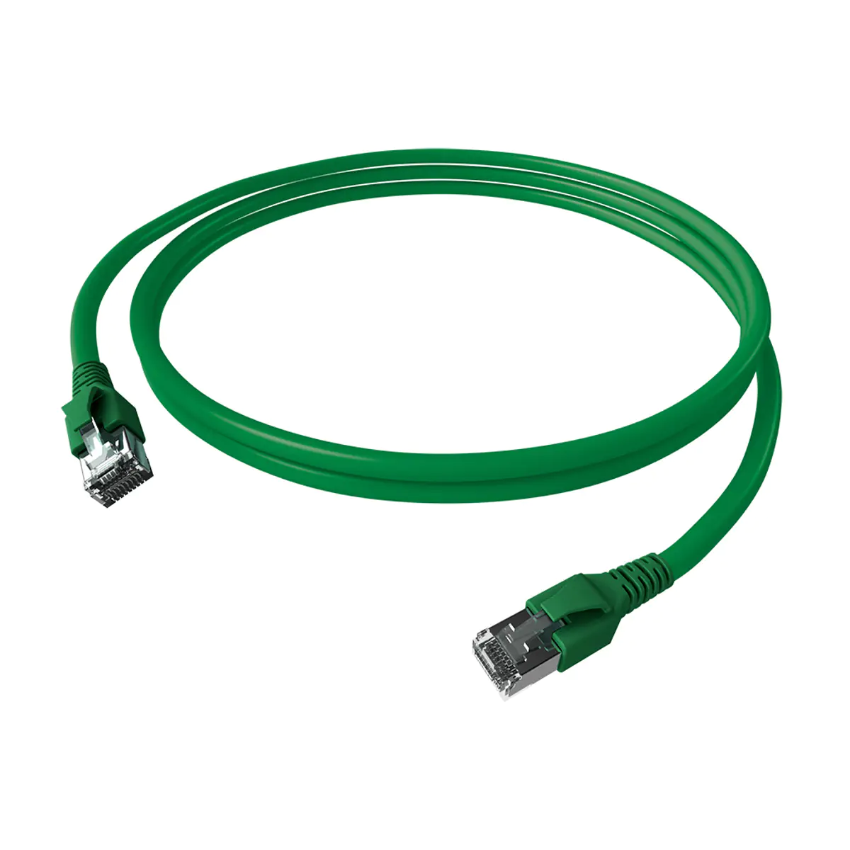 EasyLan CP1KGBGBG0010 FlexBoot Patchkabel Kat.6A ISO/IEC geschirmt grün 4PPoE 1
