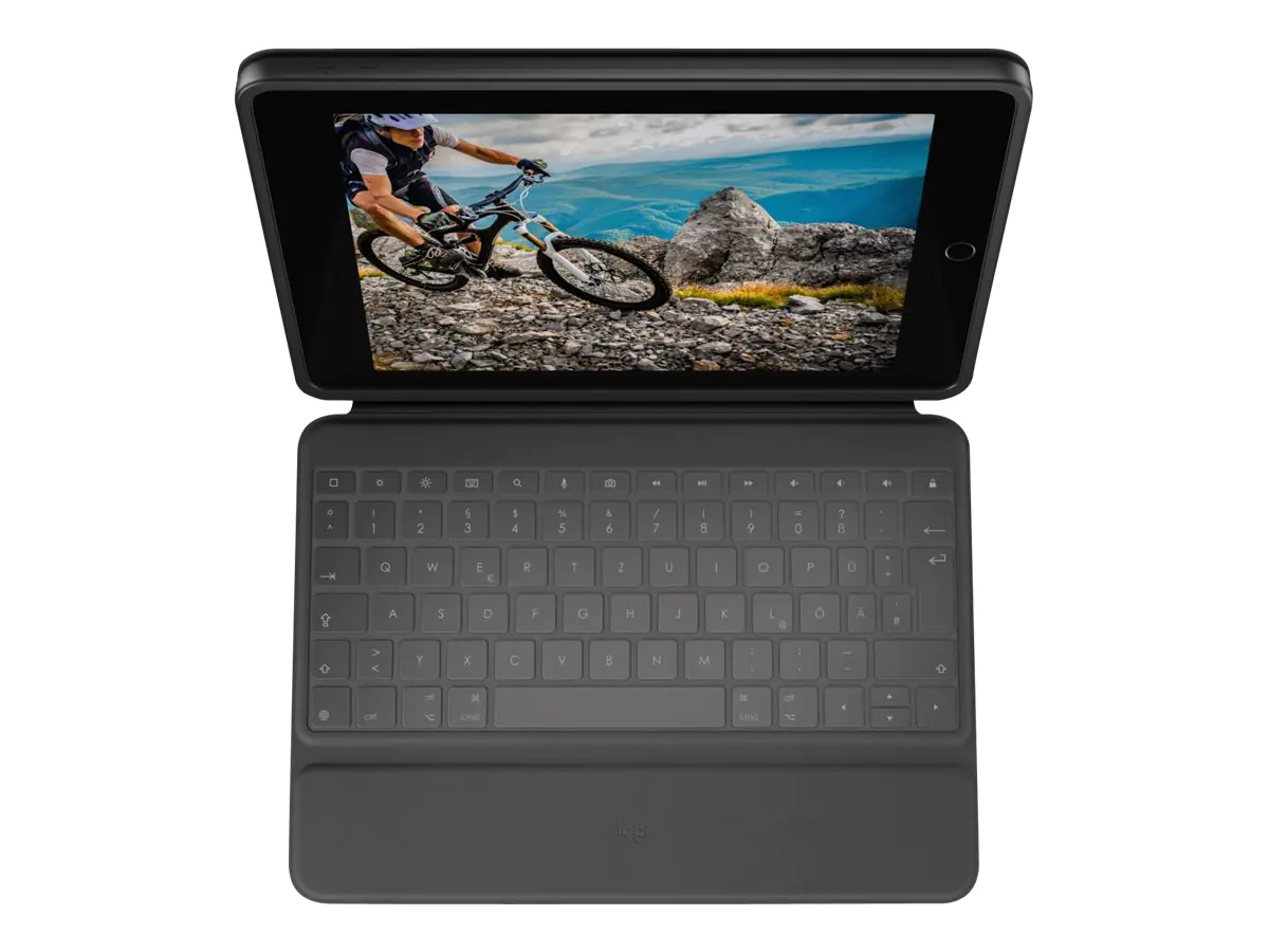 Logitech Rugged Folio - Tastatur und Foliohülle - Apple Smart connector - QWERTZ - Deutsch - Graphite - für Apple 10.9-inch iPad (10. Generation) Logitech Rugged Folio - Tastatur und Foliohülle - Apple Smart connector - QWERTZ - Deutsch - Graphite - für Apple 10.9-inch iPad (10. Generation)