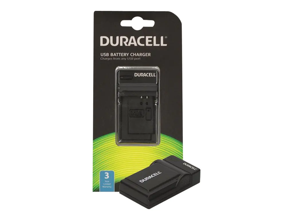 Duracell USB-Batterieladegerät - Schwarz - für Nikon D3200, D5100, D5200, D5300, D5500, D5600, Df DRN5920
