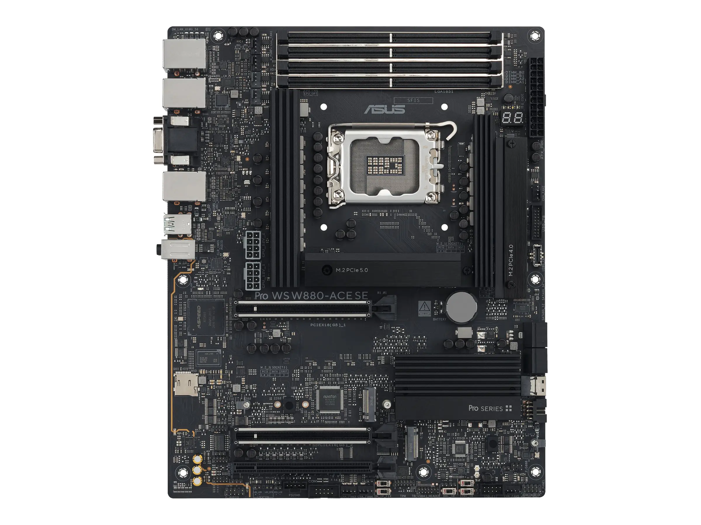 ASUS Pro WS W880-ACE SE - Motherboard - ATX - LGA1851-Sockel - W880 Chipsatz - USB4, USB 3.2 Gen