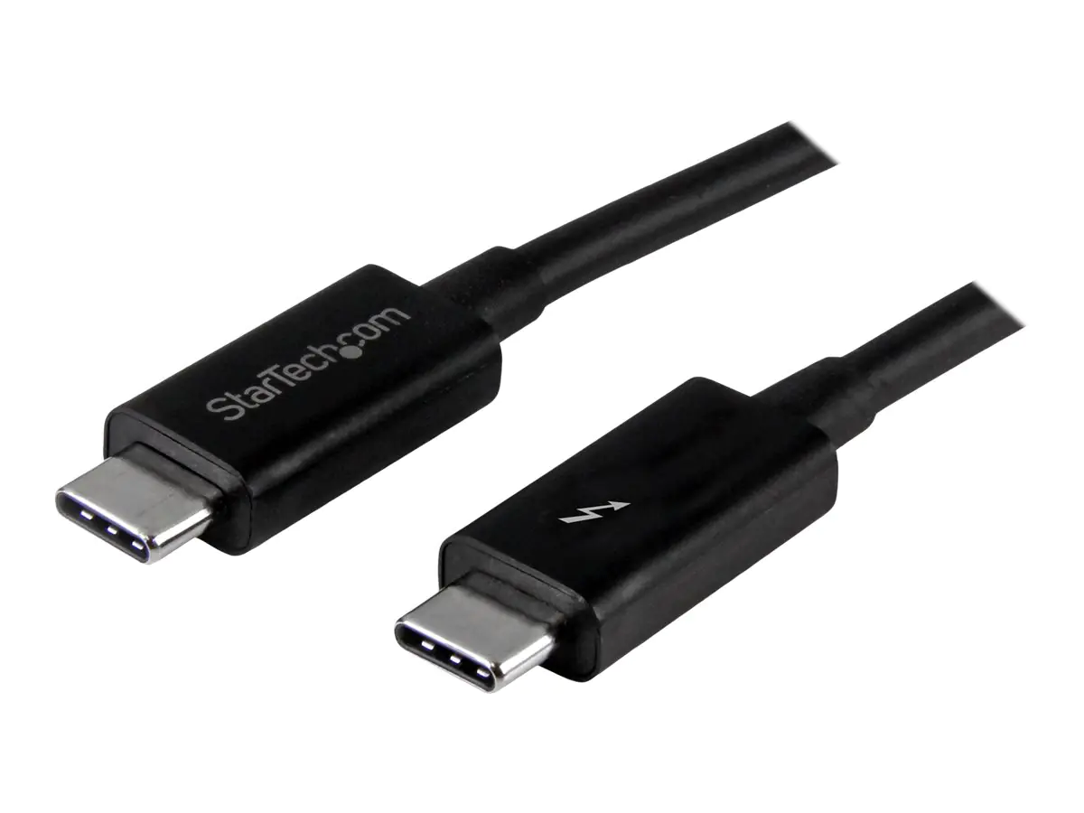 StarTech.com StarTech 1m (3.3ft) Thunderbolt 3 Cable, 20Gbps, 100W PD, 4K Video, Thunderbolt-Certified, Compatible w/ TB4/USB 3.2/DisplayPort - Thunderbolt-Kabel - USB-C (M) TBLT3MM1M