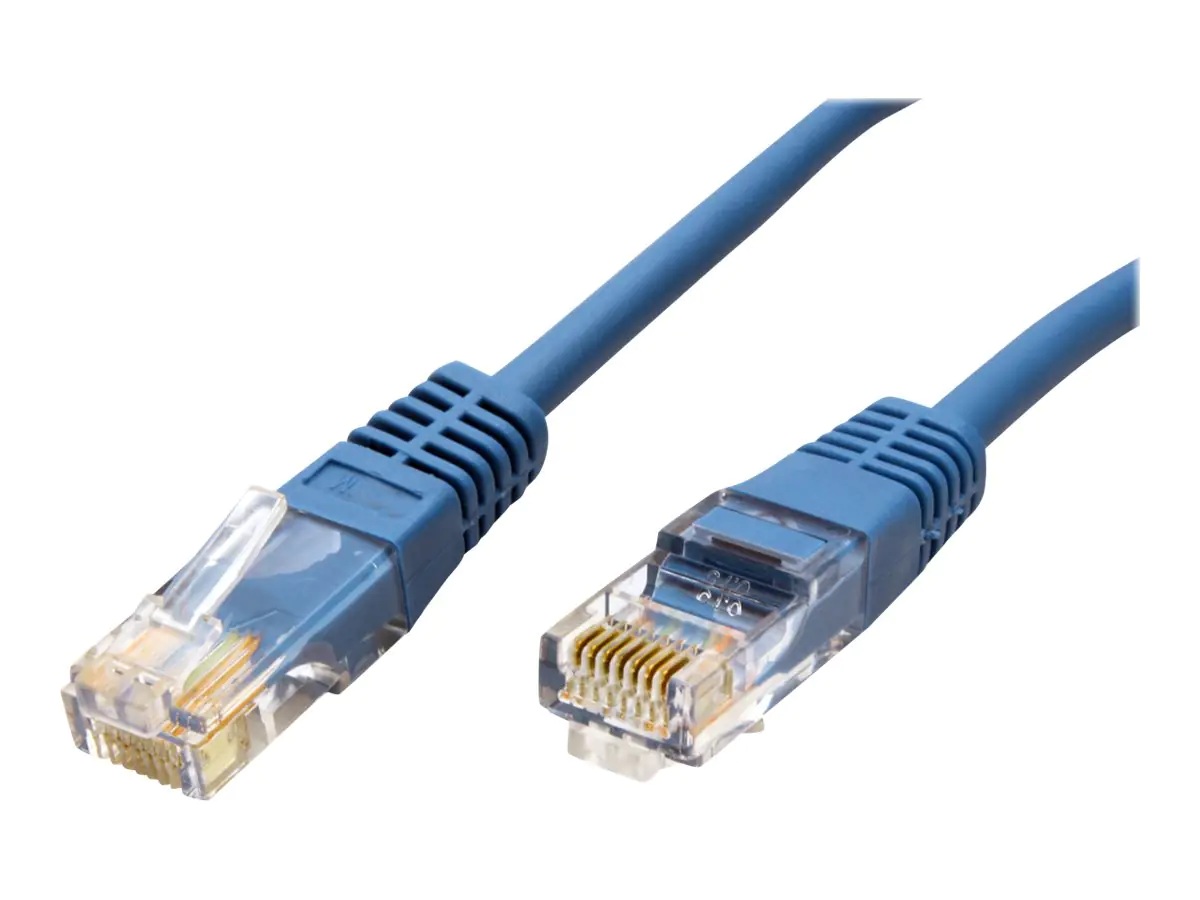 Roline - Patch-Kabel - RJ-45 (M) zu RJ-45 (M) - 50 cm - UTP - CAT 5e - geformt - Blau