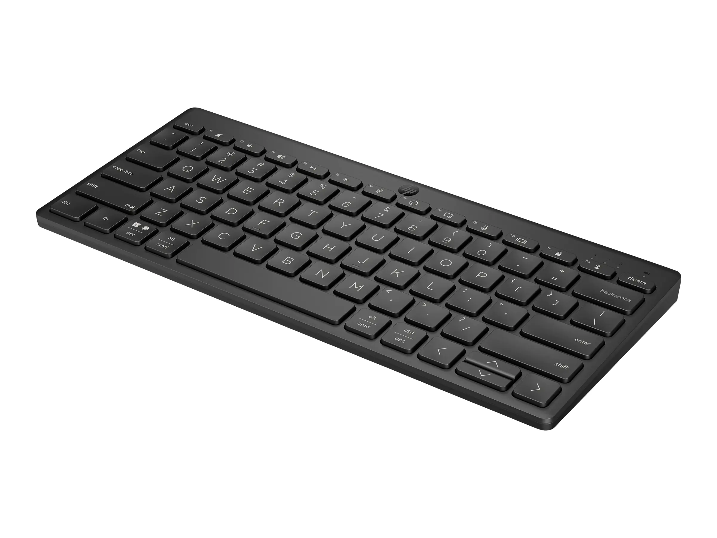 HP 350 Compact Multi-Device - Tastatur - kabellos - Bluetooth 5.2 - Deutsch - Schwarz - recycelbare Verpackung