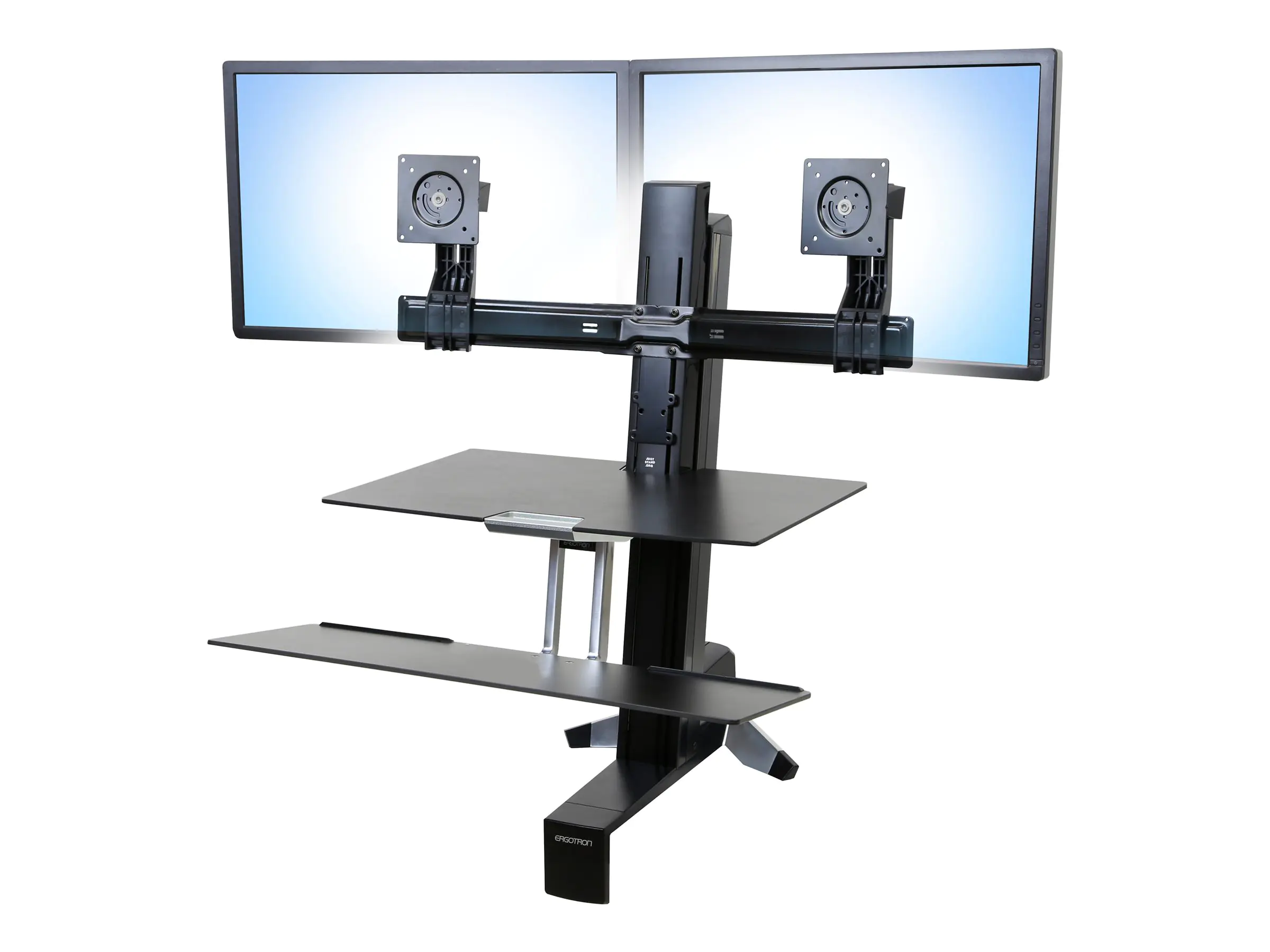 Ergotron Tall-User Kit for WorkFit Dual - Befestigungskit (2 Drehgelenke, 2 Halterungen mit Erhöhung) 97-615