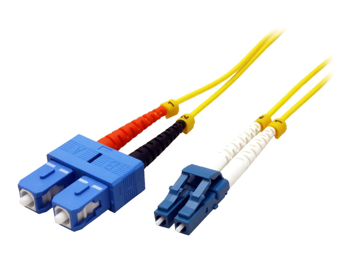 Roline - Patch-Kabel - LC Single-Modus (M) zu SC Single-Modus (M) - 5 m - Glasfaser - Duplex - 9/125 Mikrometer - OS2 - halogenfrei - Gelb