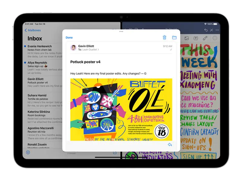 Apple 10.9-inch iPad Wi-Fi + Cellular - 10. Generation - Tablet - 256 GB - 27.7 cm (10.9") IPS (2360 x 1640) - 3G, 4G, 5G - LTE - Silber