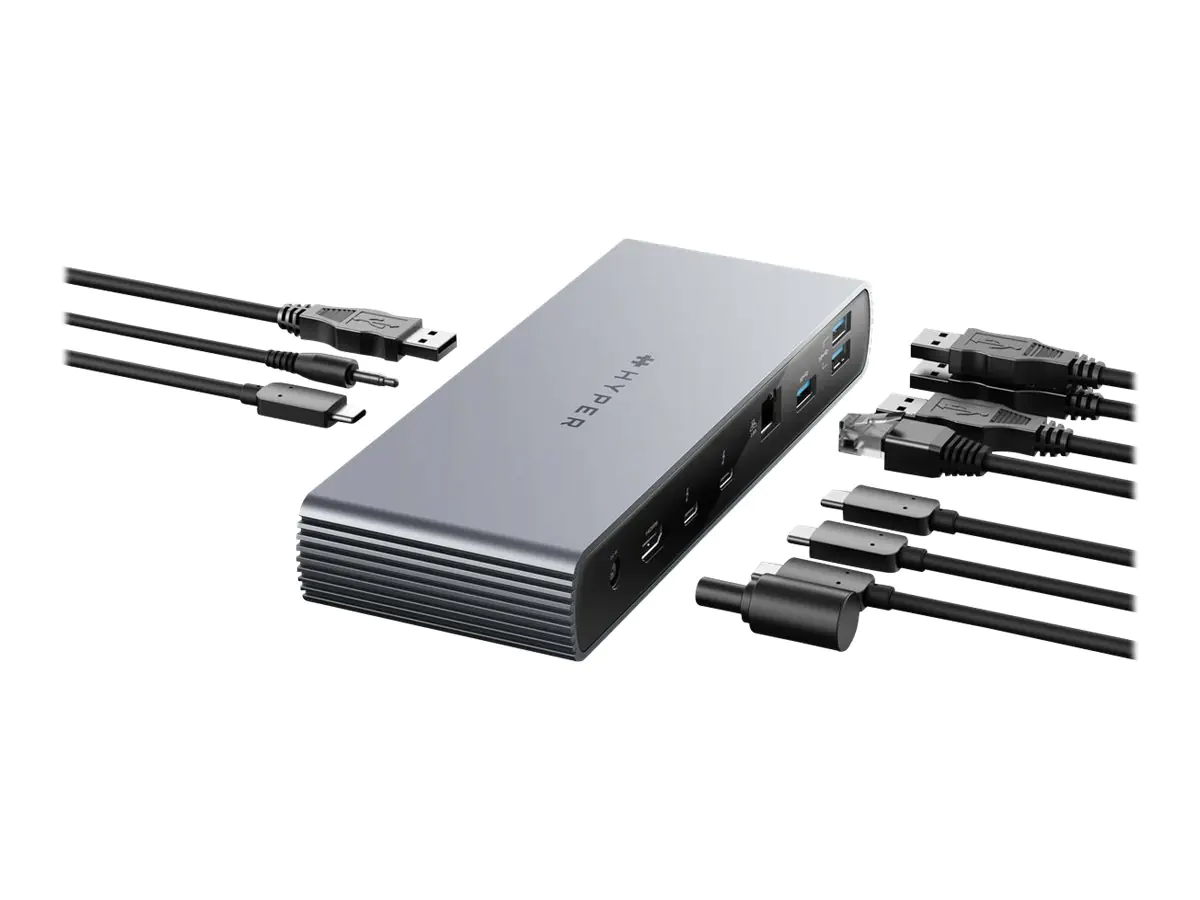 Targus HyperDrive - Dockingstation - für Notebook - USB-C / Thunderbolt 4 - 11-slot - HDMI, 2 x Thunderbolt - 2.5GbE