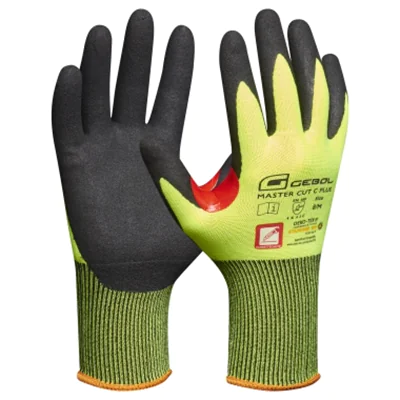 GEBOL Arbeitshandschuhe MASTER CUT C PLUS 7 II Polyester/HPPE/Nylon/Metallfaser/Elasthan gelb/schwarz GEBOL Arbeitshandschuhe MASTER CUT C PLUS 7 II Polyester/HPPE/Nylon/Metallfaser/Elasthan gelb/schwarz