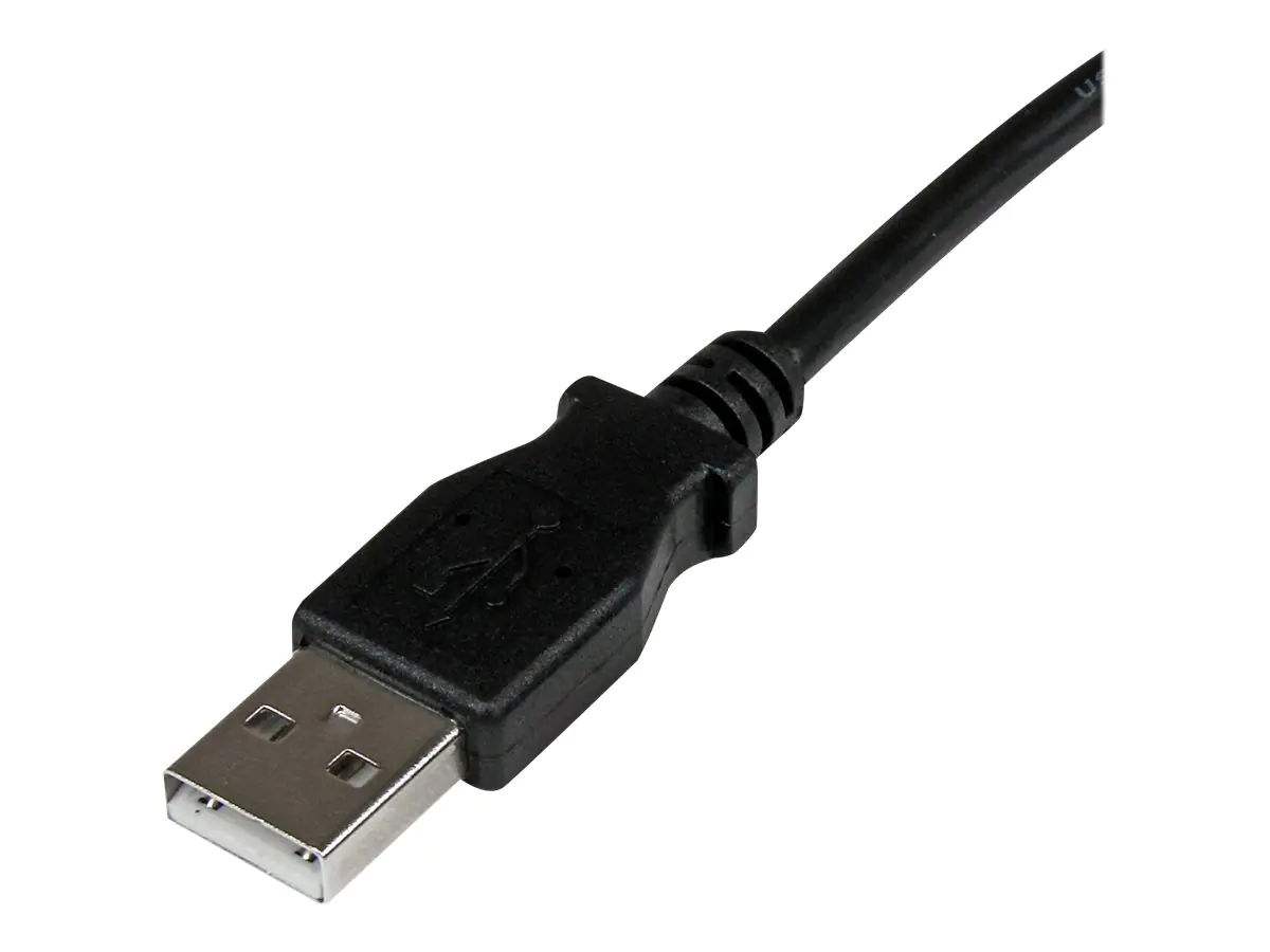 StarTech 1m USB 2.0 A auf B Kabel rechts gewinkelt - St/St - USB Druckerkabel - USB-Kabel - USB Typ B (M) zu USB (M) - USB 2.0 - 1 m - 90° Stecker - Schwarz
