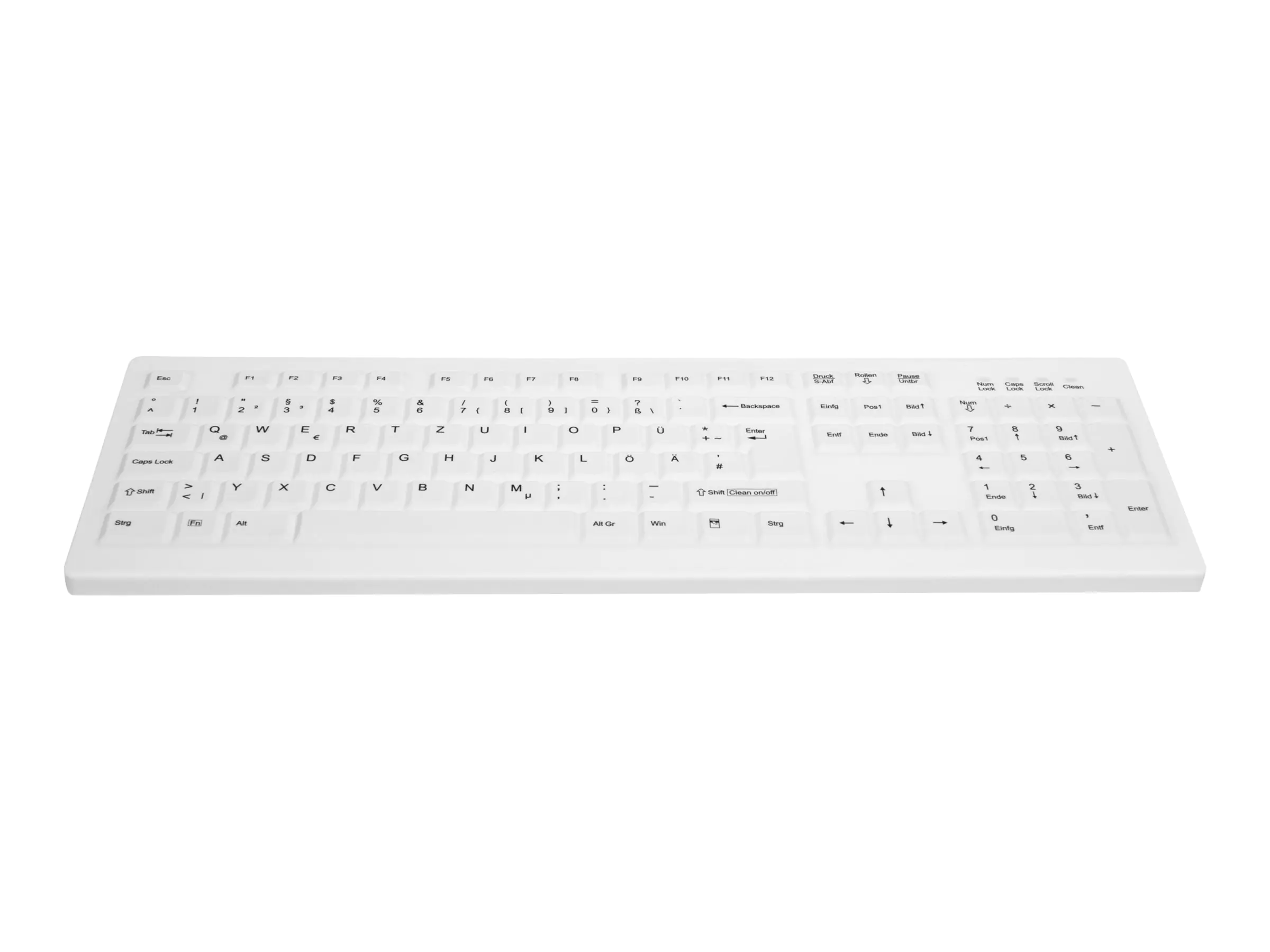 Active Key AK-C8100F - Tastatur - kabellos AK-C8100F-FUS-W/GE