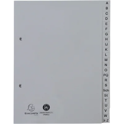 Exacompta Register 1743B A5 PP A-Z grau Exacompta Register 1743B A5 PP A-Z grau
