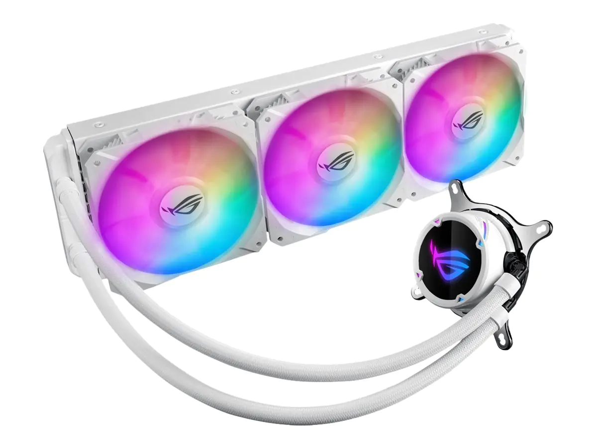 ASUS ROG STRIX LC 360 RGB - White Edition - Prozessor-Flüssigkeitskühlsystem - (für: LGA1156, LGA1366, LGA1155, LGA2011, LGA1150, LGA2011-3, LGA1151, AM4, LGA2066, TR4, LGA1200) - Aluminium mit Kupferbasis - 120 mm