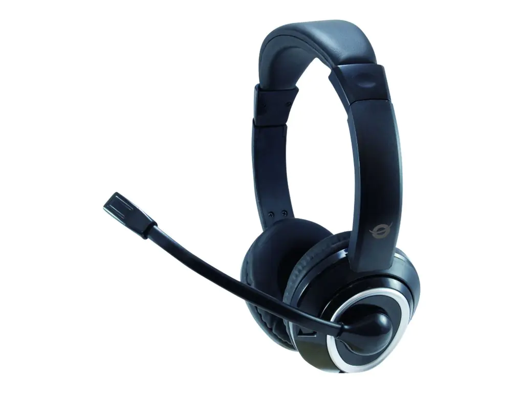 Conceptronic POLONA02BA - Headset - On-Ear - kabelgebunden - 3,5 mm Stecker - Schwarz