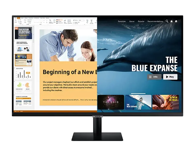 Samsung S27AM504NR - M50A Series - LED-Monitor - Smart - 68.6 cm (27") - 1920 x 1080 Full HD (1080p) @ 60 Hz - VA - 250 cd/m² - 3000:1 - 8 ms - 2xHDMI - Lautsprecher - Schwarz