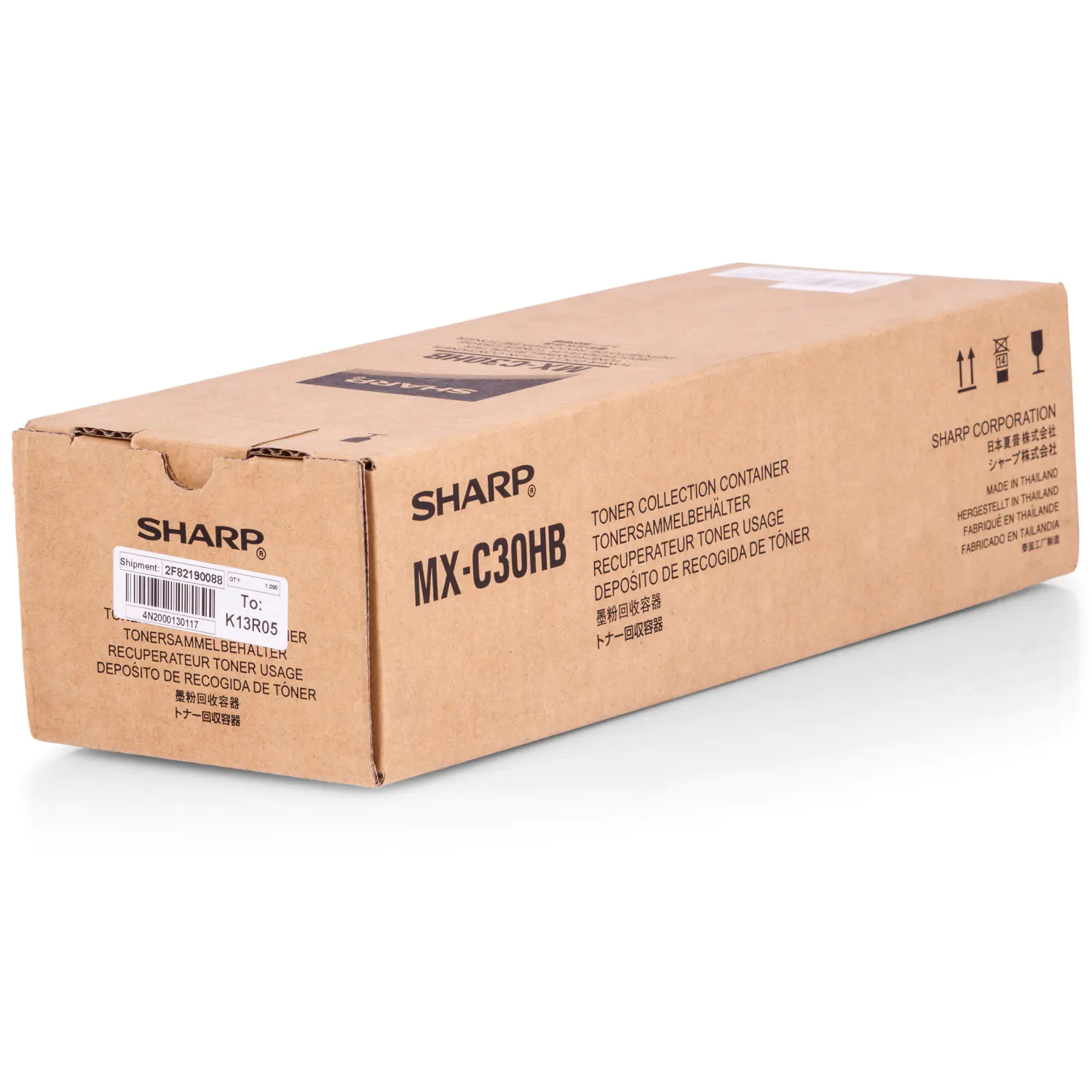 Sharp Resttonerbehälter MX-C30HB 8.000 Seiten 1 Stück Sharp Resttonerbehälter MX-C30HB 8.000 Seiten 1 Stück