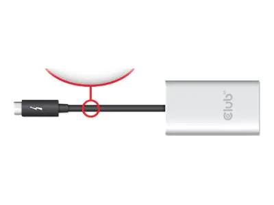 Club 3D SenseVision - Externer Videoadapter - Thunderbolt 3 - 2 x DisplayPort - Brushed Aluminum