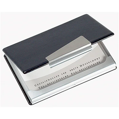 SIGEL Visitenkartenetui VZ131 20Karten 90x58mm Alu/Lederoptik SIGEL Visitenkartenetui VZ131 20Karten 90x58mm Alu/Lederoptik