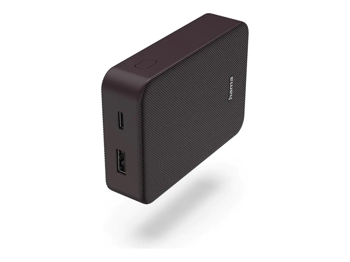 Hama Colour 10 - Powerbank - 10000 mAh - 37 Wh - 3 A - Fast Charge - 2 Ausgabeanschlussstellen (USB, USB-C) 00201712