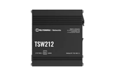 Teltonika TSW212 - Switch - managed - 8 x 10/100/1000 + 2 x SFP - an DIN-Schiene montierbar, oberflächenmontierbar Teltonika TSW212 - Switch - managed - 8 x 10/100/1000 + 2 x SFP - an DIN-Schiene montierbar, oberflächenmontierbar