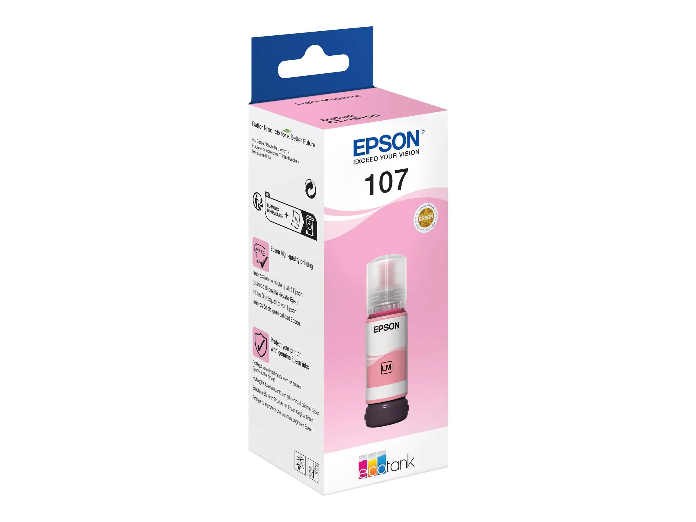 Epson EcoTank 107 - 70 ml - hellmagentafarben - original - Nachfülltinte - für EcoTank ET-18100