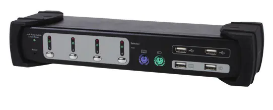 Equip Dual Monitor 4-Port Kombo KVM Switch 331544