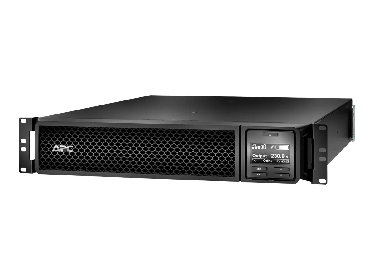 APC Smart-UPS SRT 2200VA RM - USV (in Rack montierbar/extern) - Wechselstrom 220/230/240 V - 1980 Watt - 2200 VA Bleisäure - RS-232, USB - Ausgangsanschlüsse: 10 - 2U - Schwarz - mit APC UPS Network Management Card - für P/N: AR4018SPX432, AR4024SP, AR402 APC Smart-UPS SRT 2200VA RM - USV (in Rack montierbar/extern) - Wechselstrom 220/230/240 V - 1980 Watt - 2200 VA Bleisäure - RS-232, USB - Ausgangsanschlüsse: 10 - 2U - Schwarz - mit APC UPS Network Management Card - für P/N: AR4018SPX432, AR4024SP, AR402