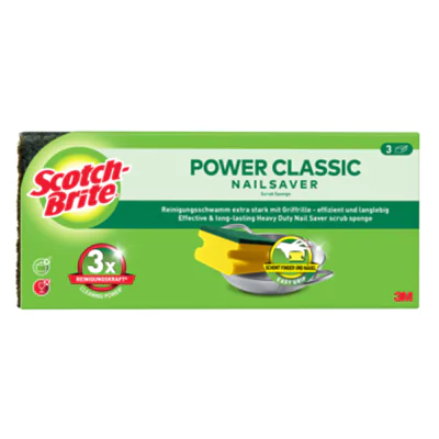 Scotch-Brite(TM) Reinigungsschwamm gelb/grün 3 St./Pack.