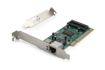 DIGITUS Single Port Gigabit Ethernet Netzwerkkarte, RJ45, PCI, Realtek Chipsatz DN-10110