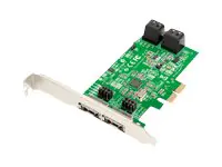 Dawicontrol DC 624e RAID - Speichercontroller (RAID) - 4 Sender/Kanal - SATA 6Gb/s - Low-Profile - RAID RAID 0, 1, 5, 10, JBOD - PCIe 2.0 x2