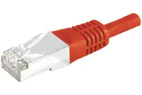 Dexlan - Patch-Kabel - RJ-45 (M) zu RJ-45 (M) - 2 m - SFTP, PiMF - CAT 6a - geformt - Rot