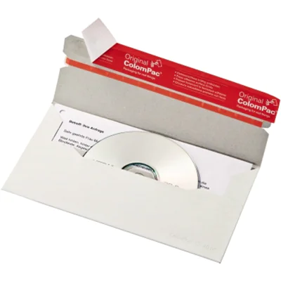 ColomPac CD/DVD-Versandtasche CP040.16 12,1x22cm weiß ColomPac CD/DVD-Versandtasche CP040.16 12,1x22cm weiß