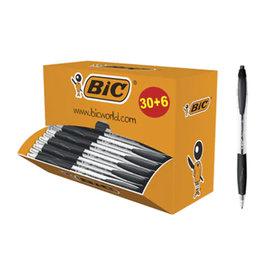 BIC® Kugelschreiber ATLANTIS® Classic 0,4mm schwarz dokumentenecht Farbe des Schaftes: transparent 36 St./Pack. BIC® Kugelschreiber ATLANTIS® Classic 0,4mm schwarz dokumentenecht Farbe des Schaftes: transparent 36 St./Pack.
