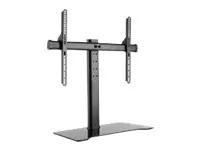 equip - Befestigungskit (Klammer, Standfuß) - für Flachbildschirm - Metall, Glas - Bildschirmgröße: 81-140 cm (32"-55") - Schreibtisch