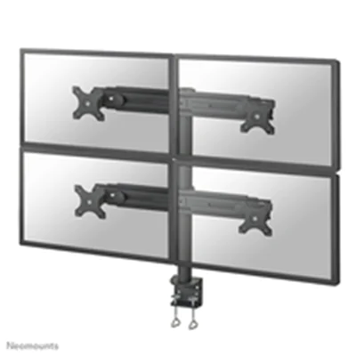 Neomounts FPMA-D700D4 - Befestigungskit - full-motion - für 4 LCD-Anzeigen - Schwarz - Bildschirmgröße: 48.3-76.2 cm (19"-30") - Klemmmontage, Tischmontage