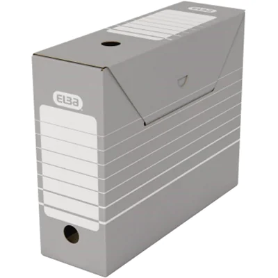 ELBA Archivschachtel tric 100333274 DIN A4 Wellpappe grau/weiß ELBA Archivschachtel tric 100333274 DIN A4 Wellpappe grau/weiß