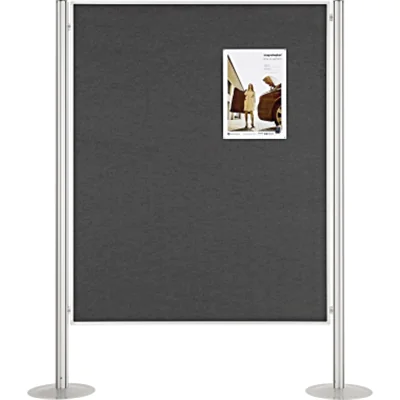 magnetoplan Präsentationswand 1101001 134,5x180cm grau