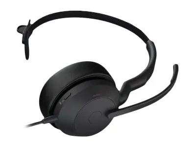 Jabra Evolve2 50 UC Mono - Headset - On-Ear - kabelgebunden - aktive Rauschunterdrückung - USB-C - Schwarz - Zoom Certified, Zertifiziert für Microsoft Teams, Cisco Webex Certified, Alcatel-Lucent-zertifiziert, Unify Certified, Google Meet Certified, Amaz