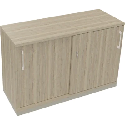 Schiebetürenschrank 2OH B1200xT442xH781mm si/Eiche Natur Schiebetürenschrank 2OH B1200xT442xH781mm si/Eiche Natur
