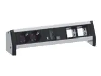 Bachmann DESK 1 - Steckdosenleiste - Wechselstrom 230 V - Eingabe, Eingang GST18 - Ausgangsanschlüsse: 2 (USB, GST18) 902.0161
