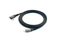 Equip USB 2.0 C auf C 90° abgewinkeltes Kabel - Stecker/Stecker - 2,0 m - 100 W mit Emark-Chip - 2 Equip USB 2.0 C auf C 90° abgewinkeltes Kabel - Stecker/Stecker - 2,0 m - 100 W mit Emark-Chip - 2