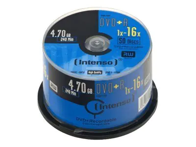 Intenso - 50 x DVD+R - 4.7 GB 16x - Spindel