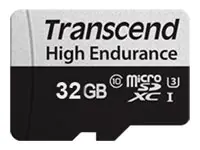 Transcend 350V - Flash-Speicherkarte (SD-Adapter inbegriffen) - 32 GB - UHS-I U1 / Class10 - microSDHC UHS-I