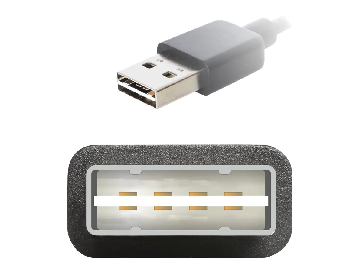 Delock USB-Kabel USB Typ A micro USB Typ B 83382 1.00 m Schwarz