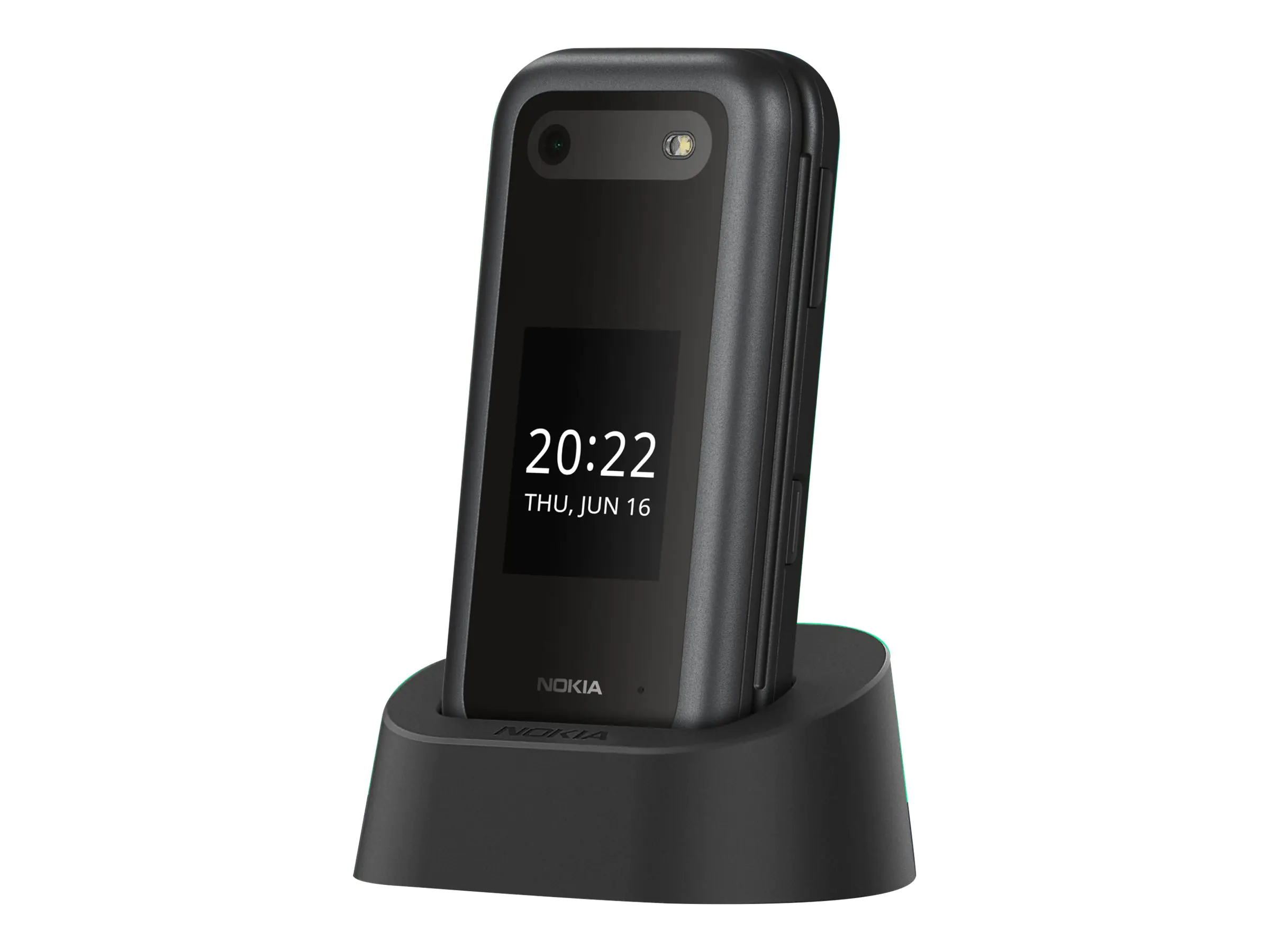 Nokia 2660 Flip - 4G Feature Phone - Dual-SIM - RAM 48 MB / Interner Speicher 128 MB - microSD slot - LCD-Anzeige - 2.8" - 320 x 240 Pixel - rear camera 0,3 MP - Schwarz
