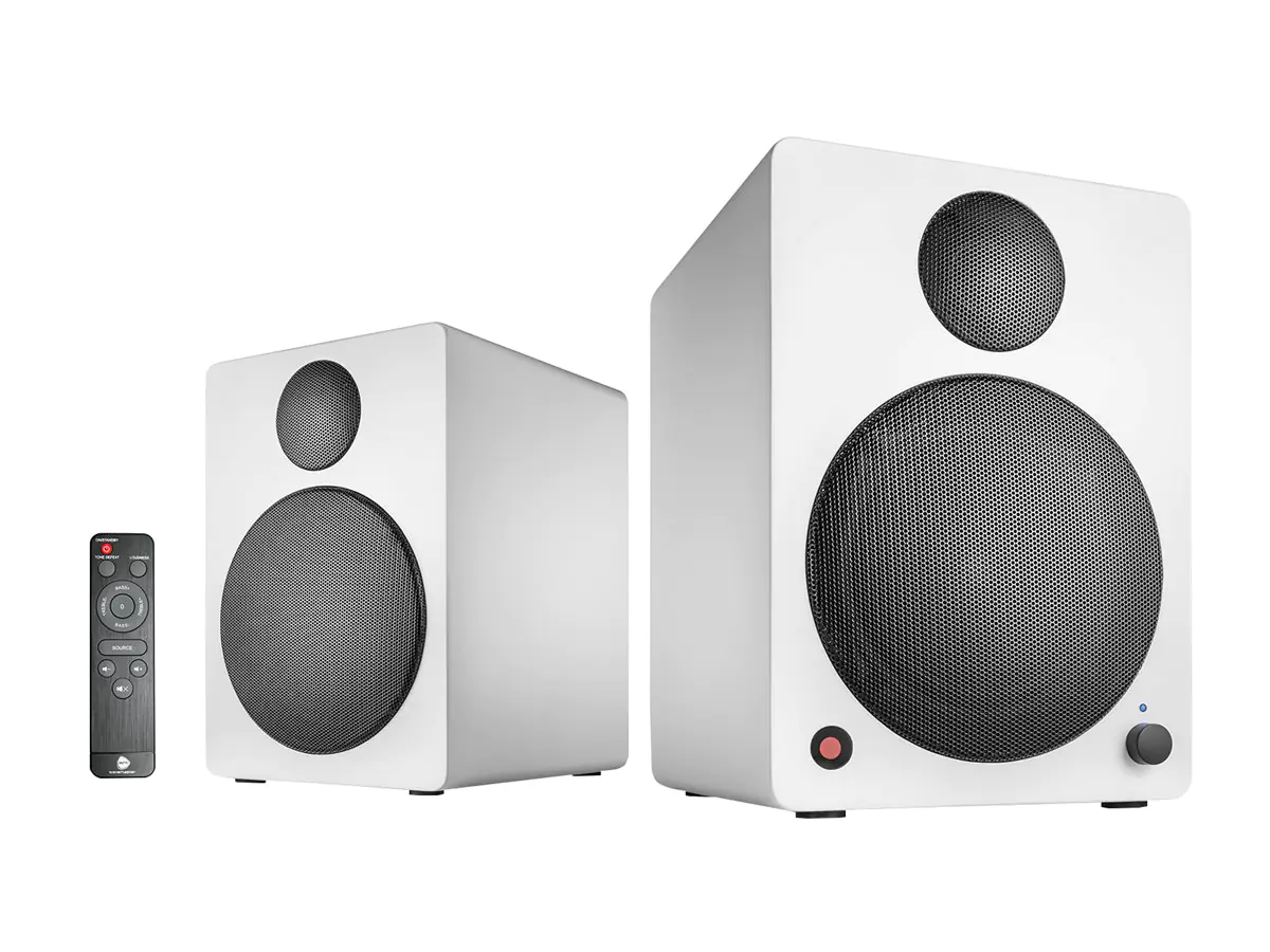 Wavemaster Cube Neo - Lautsprecher - Bücherregal - kabellos - Bluetooth - 50 Watt (Gesamt) - zweiweg - weiß