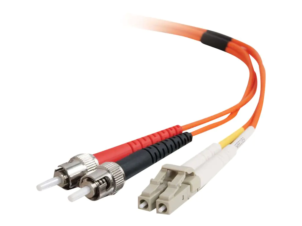 C2G LC-ST 50/125 OM2 Duplex Multimode PVC Fiber Optic Cable (LSZH)