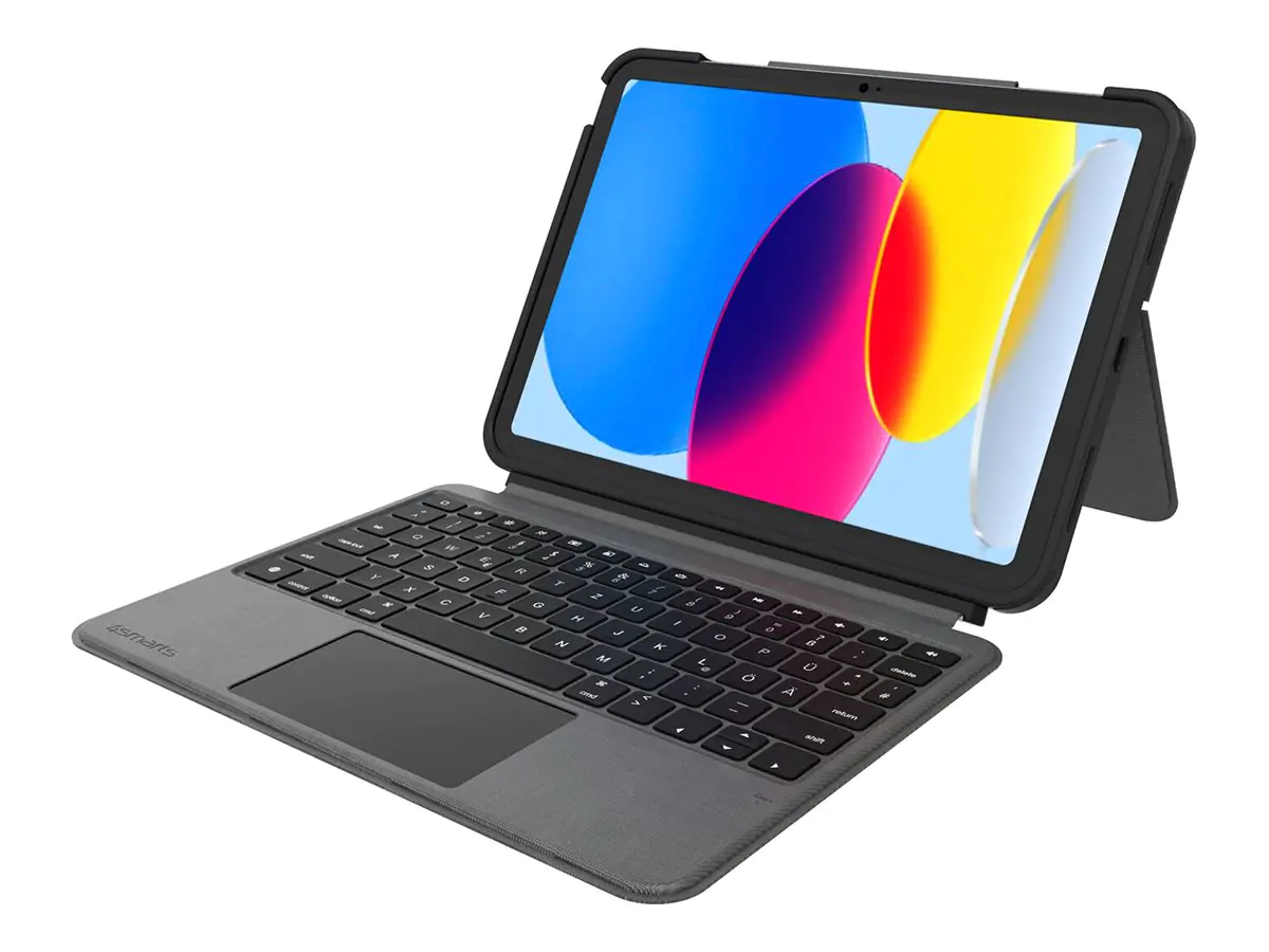 4smarts Tastatur Case 2in1 Solid Smart Connect f. iPad 10. Gen