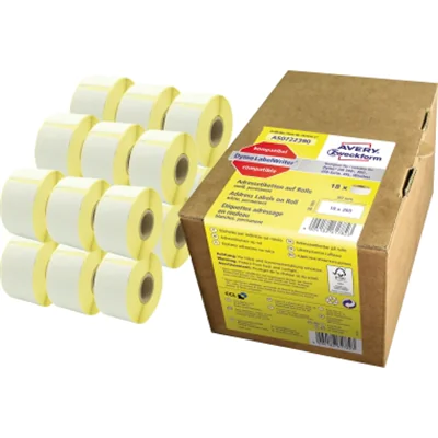 Avery Zweckform Etikett AS0722390 36x89mm ws 18Rollen 4.680St. Avery Zweckform Etikett AS0722390 36x89mm ws 18Rollen 4.680St.