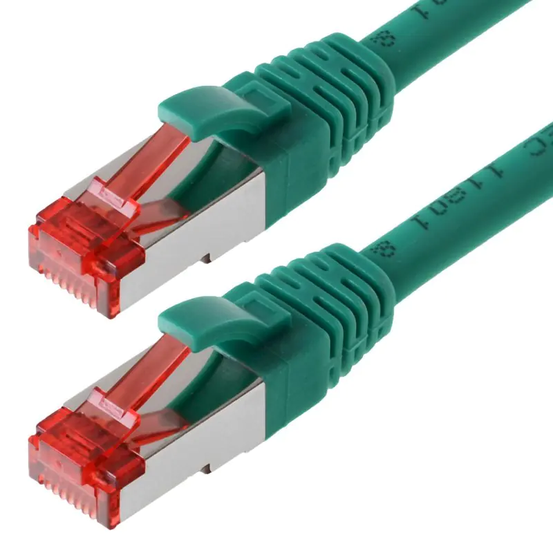 Patchkabel S/FTP (PIMF) CAT 6, grün 1,5m halogenfrei Patchkabel S/FTP (PIMF) CAT 6, grün 1,5m halogenfrei